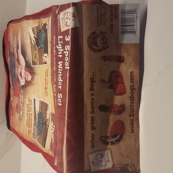 santa's Bag 3 Spool Light Winder Set 300ft 12"Diam x 14"h - Picture 2 of 8